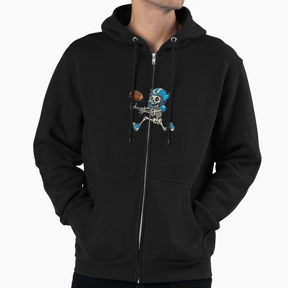 American Football Skeleton Halloween Hoodie - Streetwear Style Unisex - T-Shirt, Sweatshirt, Hoodie
