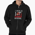 100 Days School Football I Tackled 100 Hoodie - Streetwear Style Unisex - T-Shirt, Sweatshirt, Hoodie