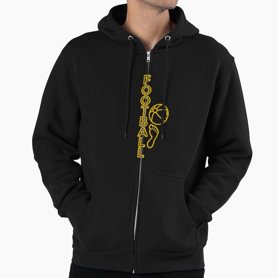 Football Foot And Ball Hoodie - Streetwear Style Unisex - T-Shirt, Sweatshirt, Hoodie