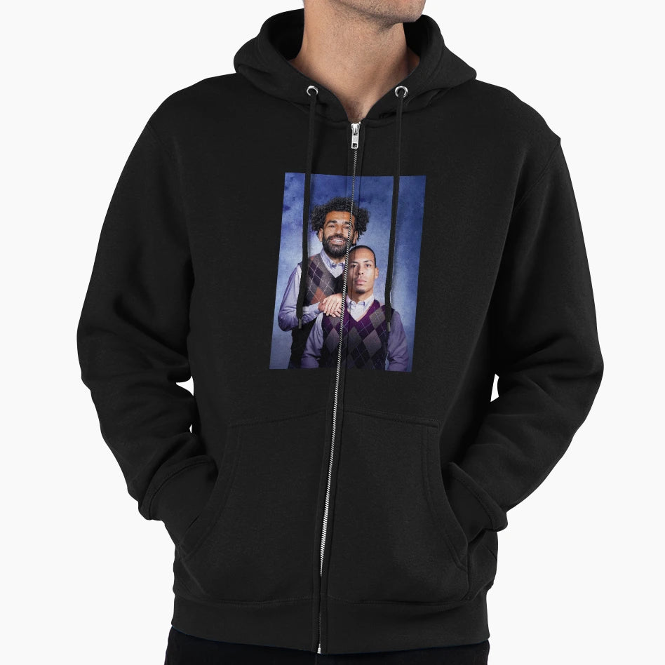 Mo Salah Van Dijk Hoodie - Graphic Print Unisex - T-Shirt, Sweatshirt, Hoodie