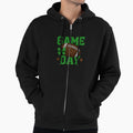 Glitter Football Game Day Sparkly Hoodie - Fun Novelty Design for Adults - T-Shirt, Sweatshirt, Hoodie