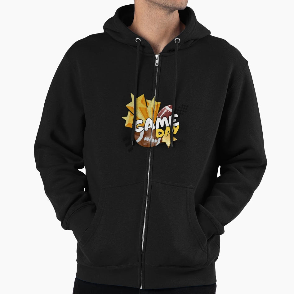 Game Day Football Fun Hoodie - Custom Art Print Unisex - T-Shirt, Sweatshirt, Hoodie