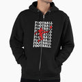 American Football Game Day Hoodie - Casual Everyday Wear Men Women - T-Shirt, Sweatshirt, Hoodie