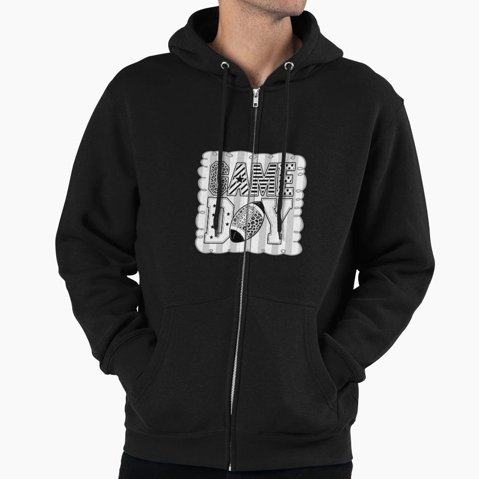 Game Day Fun Football Fan Gear Hoodie - Minimalist Print Unisex - T-Shirt, Sweatshirt, Hoodie