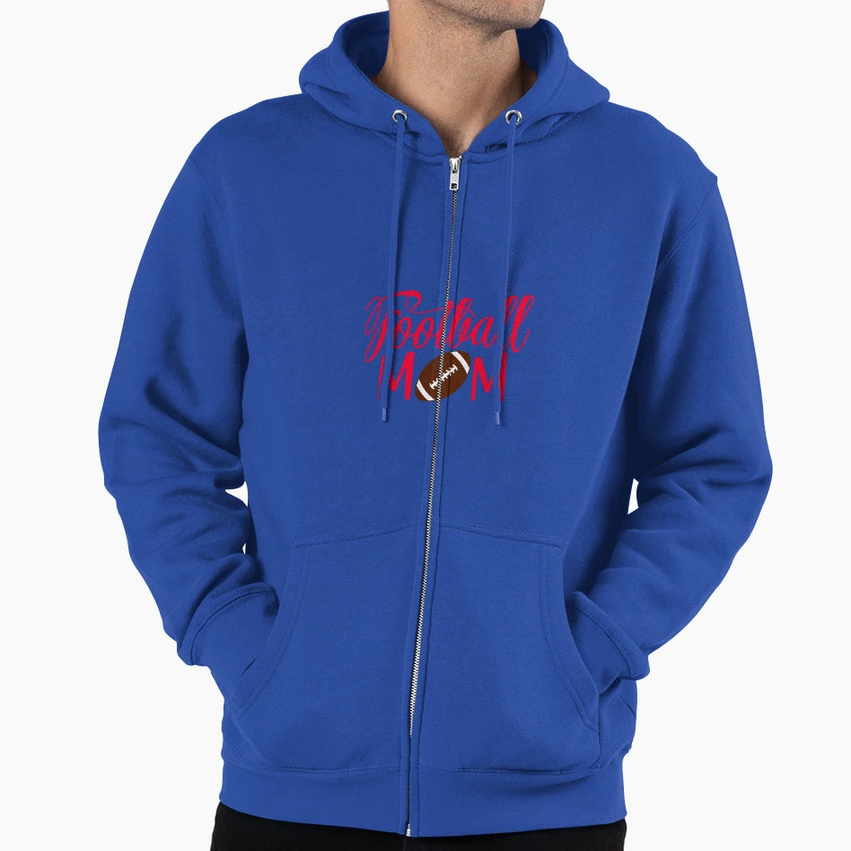 Football Mom Hoodie - Aesthetic Graphic Men Women - T-Shirt, Sweatshirt, Hoodie