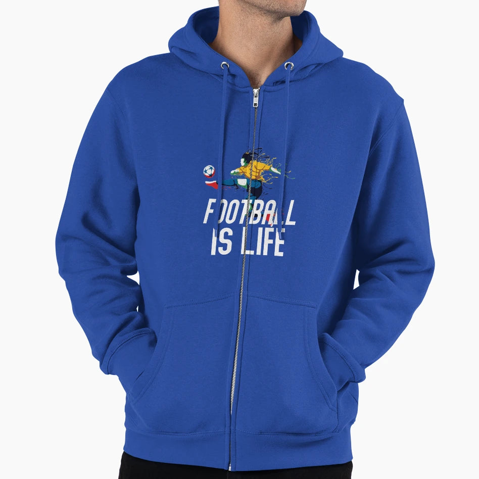 Football Is Life Hoodie - Graphic Print Unisex - T-Shirt, Sweatshirt, Hoodie