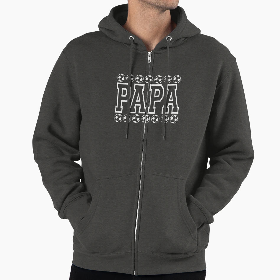 Papa Football Fathers Day Gift Sweatshirt - Minimalist Print for Adults - T-Shirt, Sweatshirt, Hoodie