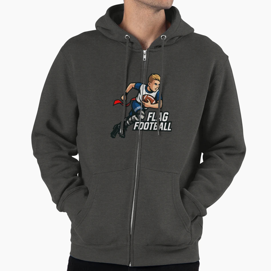 Flag Football Hoodie - Casual Everyday Wear for Adults - T-Shirt, Sweatshirt, Hoodie