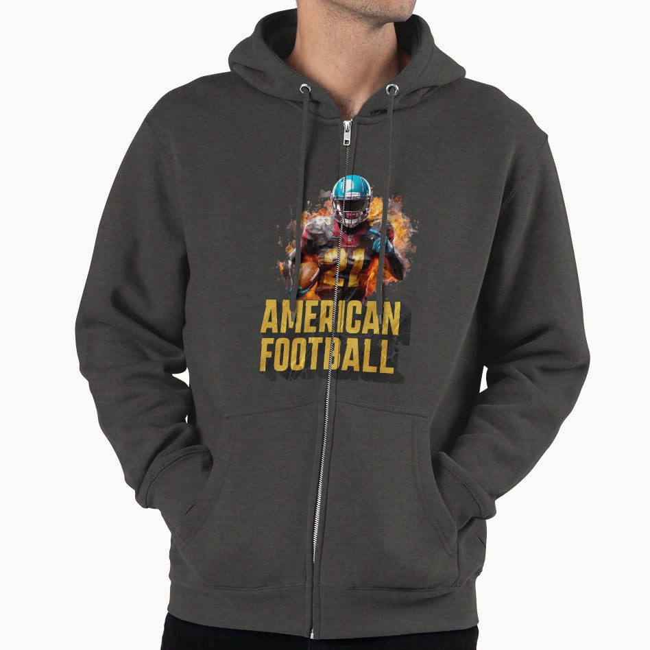 American Football Hoodie - Minimalist Print Men Women - T-Shirt, Sweatshirt, Hoodie