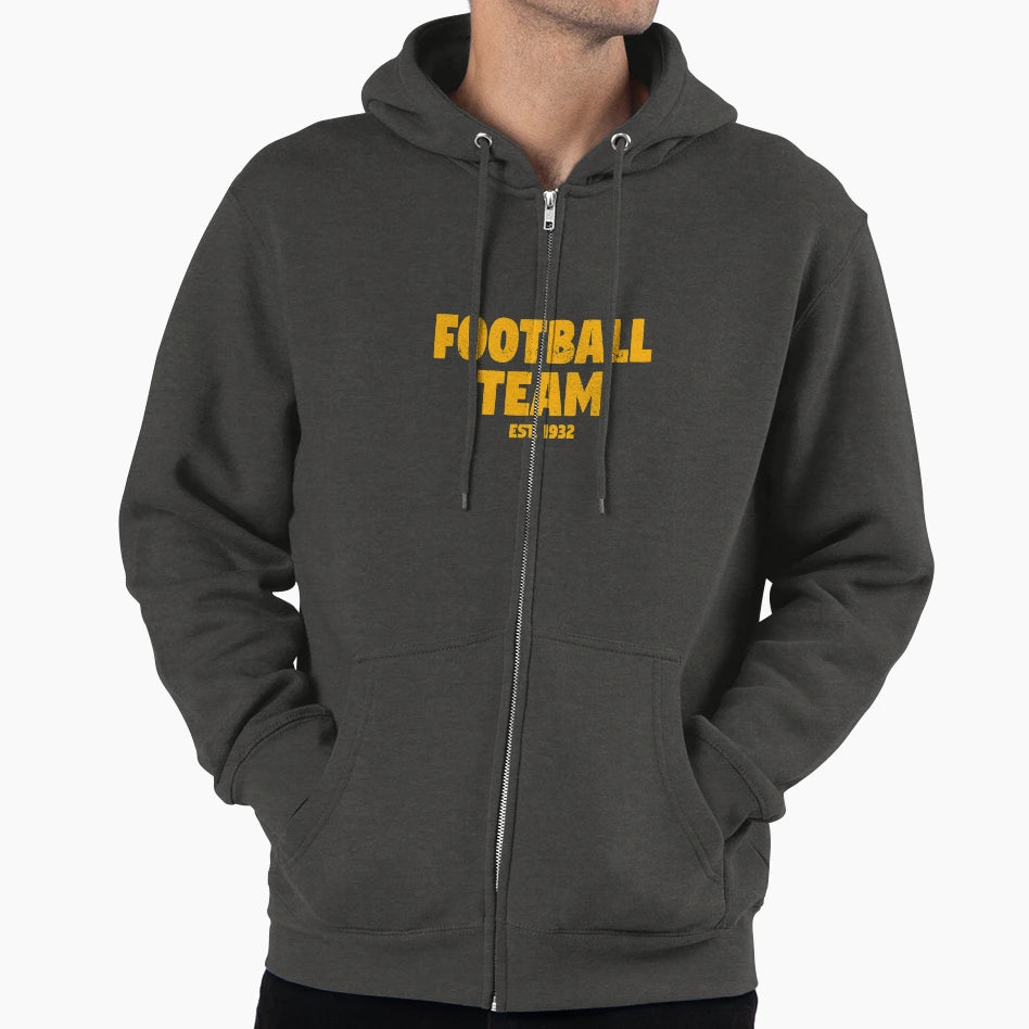 Football Team Hoodie - Minimalist Print Men Women - T-Shirt, Sweatshirt, Hoodie
