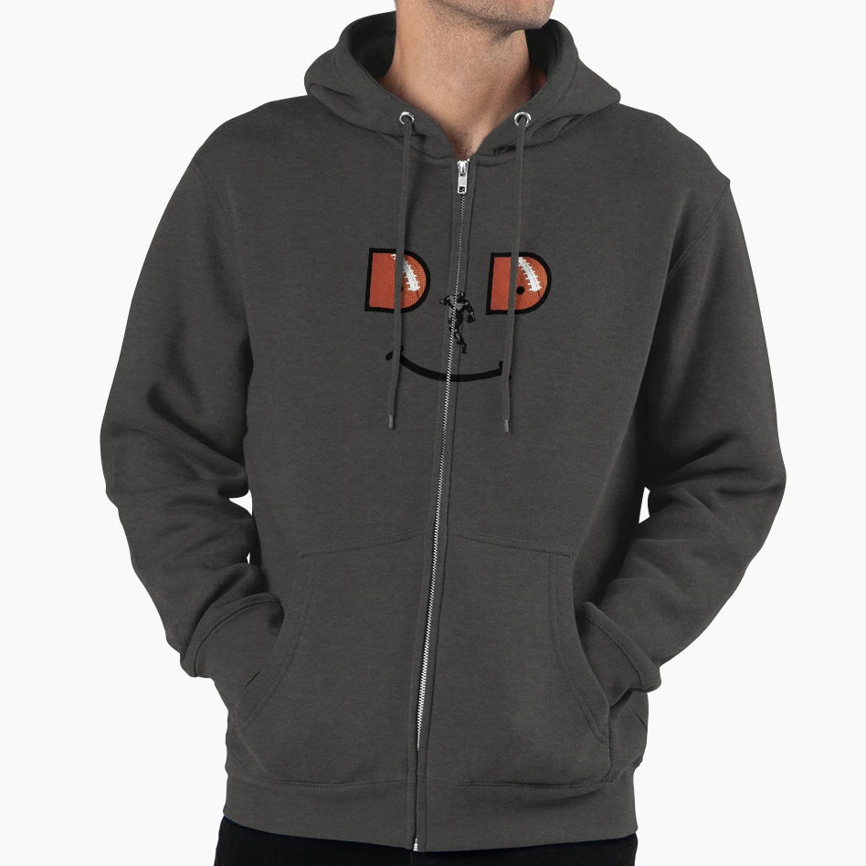 Football Dad Hoodie - Trendy Graphic Unisex - T-Shirt, Sweatshirt, Hoodie
