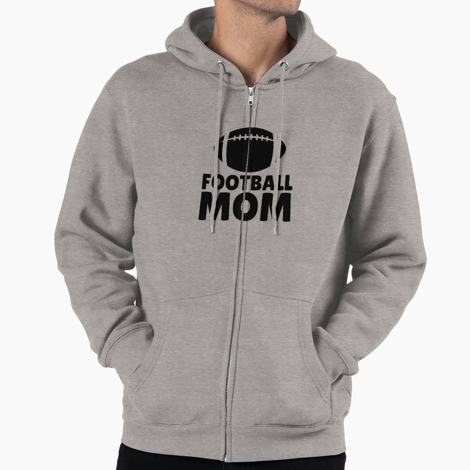 Football Mom Hoodie - Aesthetic Graphic Unisex - T-Shirt, Sweatshirt, Hoodie