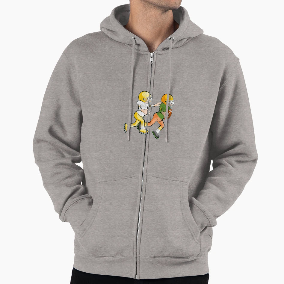 American Football Cartoon 2 41 Hoodie - Custom Art Print Men Women - T-Shirt, Sweatshirt, Hoodie