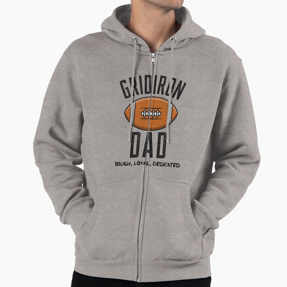 Gridiron Dad Hoodie - Unique Graphic for Adults - T-Shirt, Sweatshirt, Hoodie