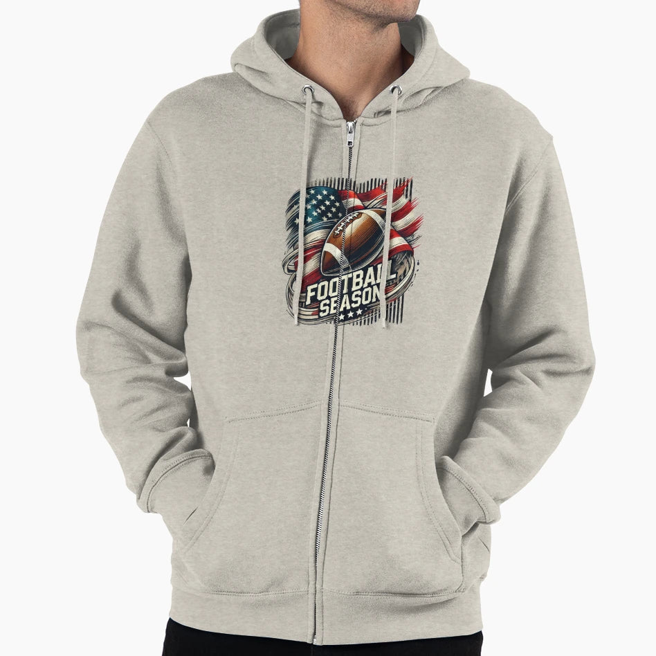 Usa Football Season Hoodie - Streetwear Style Unisex - T-Shirt, Sweatshirt, Hoodie