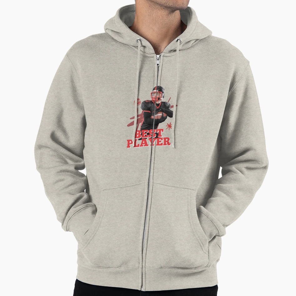Best Player Football Football Player T-Shirt - Minimalist Print Unisex - T-Shirt, Sweatshirt, Hoodie