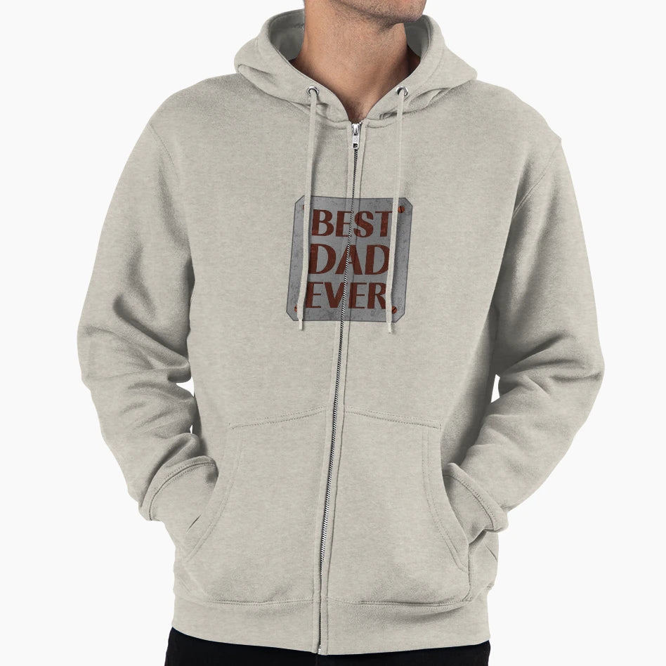Best Dad Ever Fathers Day Gift Grunge Hoodie - Graphic Print Men Women - T-Shirt, Sweatshirt, Hoodie