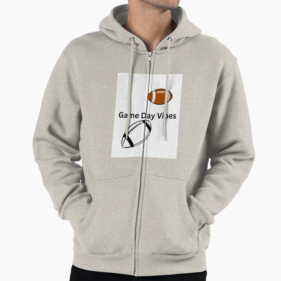 Game Day Vibes Hoodie - Minimalist Print Men Women - T-Shirt, Sweatshirt, Hoodie