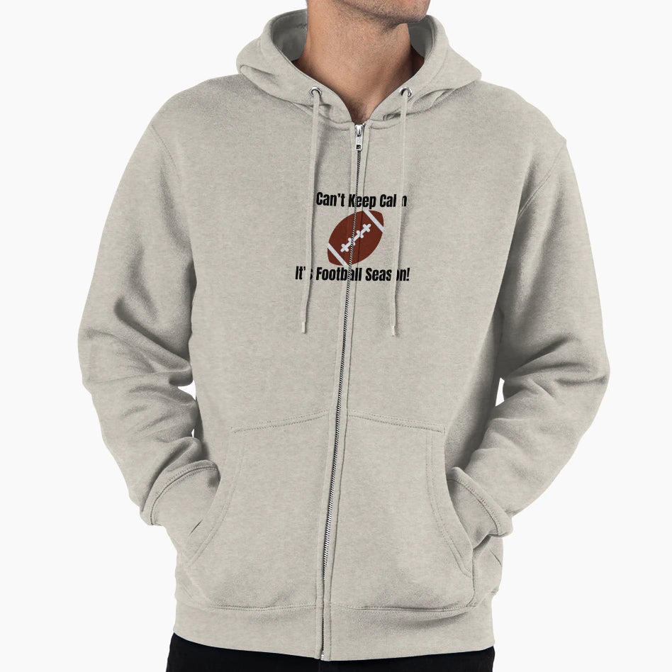 I Cant Keep Calm Its Football Hoodie - Casual Everyday Wear for Adults - T-Shirt, Sweatshirt, Hoodie