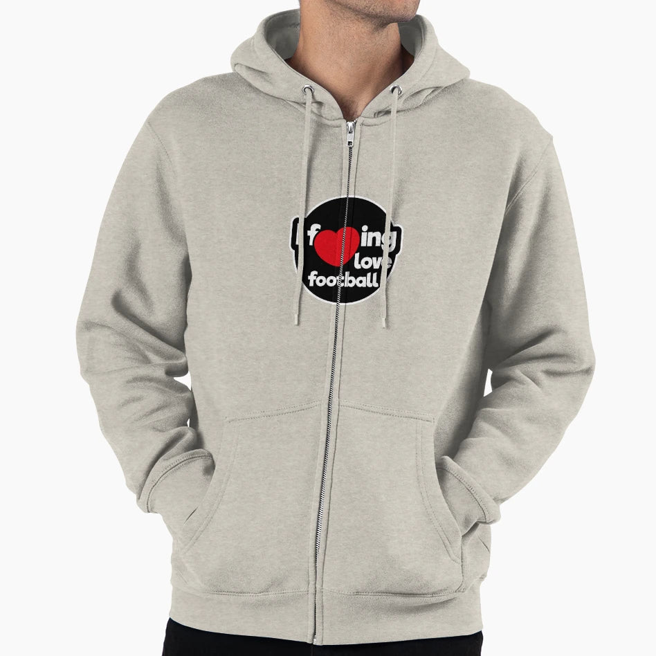 I Love Football Hoodie - Minimalist Print Men Women - T-Shirt, Sweatshirt, Hoodie