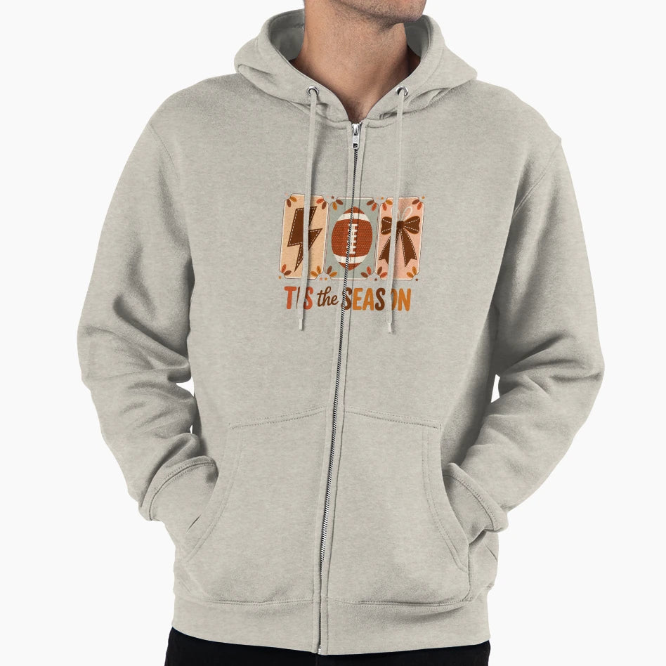 Coquette Football Bow Fall Hoodie - Novelty Apparel Unisex - T-Shirt, Sweatshirt, Hoodie