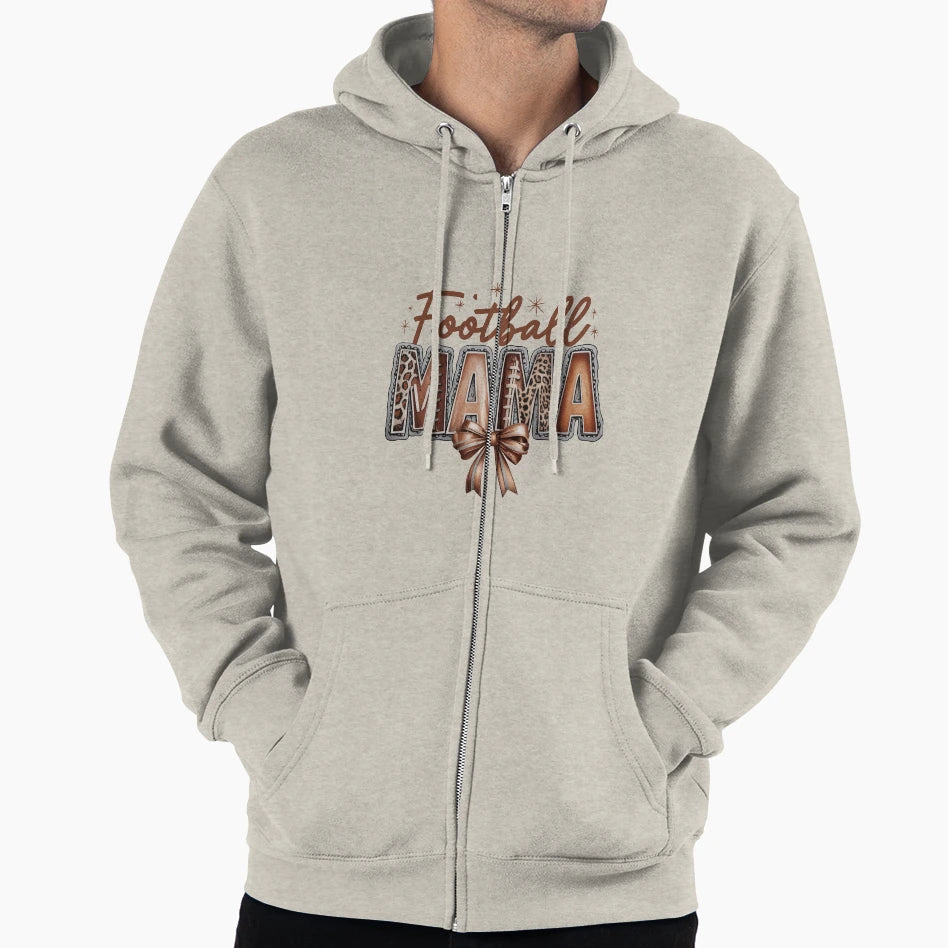 Football Mama Hoodie - Aesthetic Graphic Unisex - T-Shirt, Sweatshirt, Hoodie
