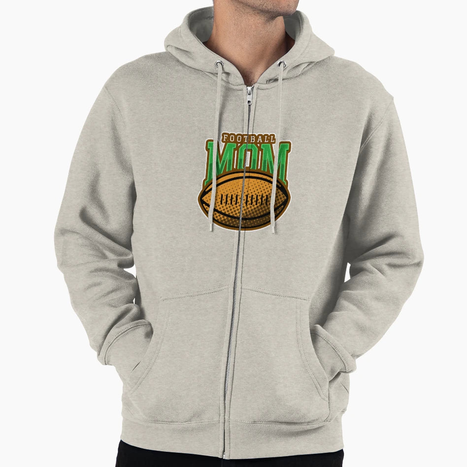 Football Mom Hoodie - Custom Art Print Men Women - T-Shirt, Sweatshirt, Hoodie