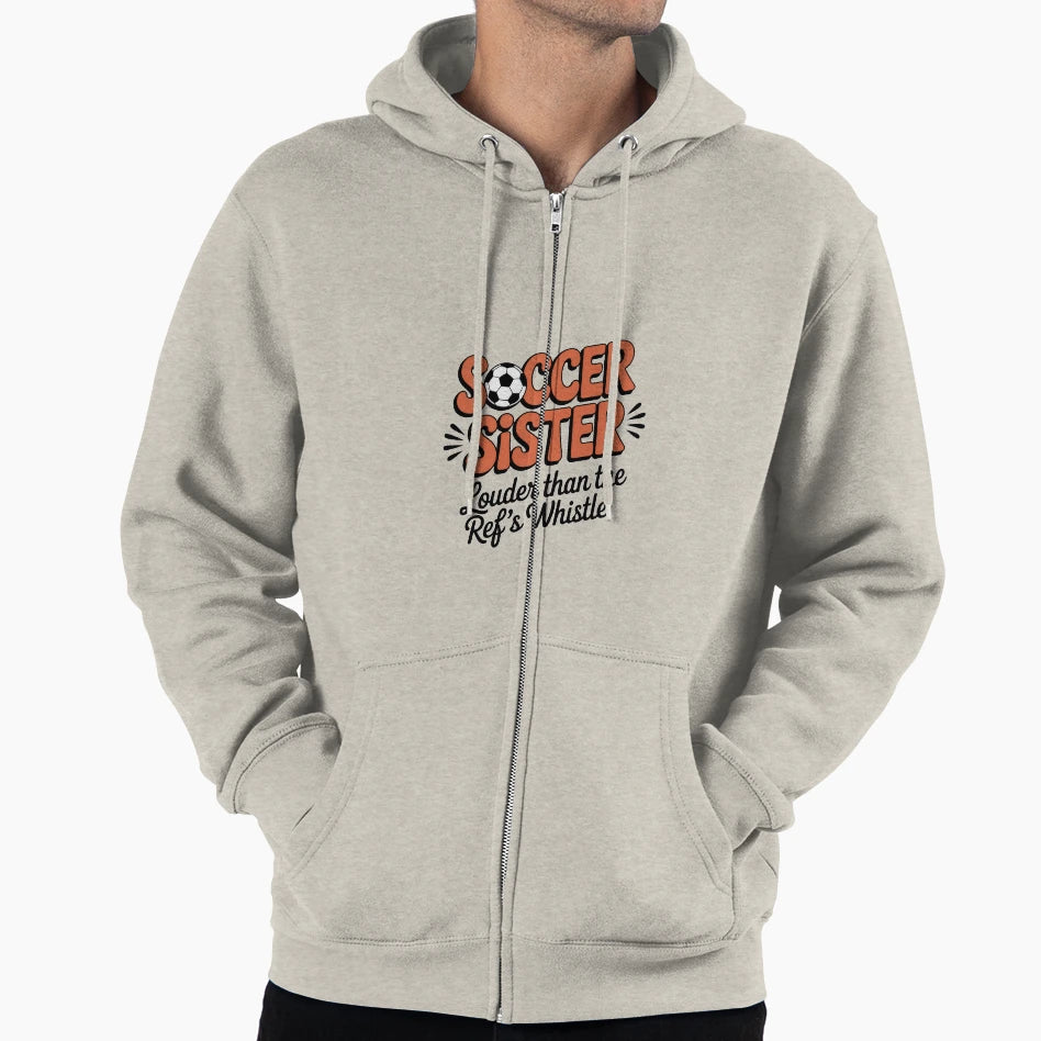 Soccer Sister T-Shirt - Custom Art Print Unisex - T-Shirt, Sweatshirt, Hoodie