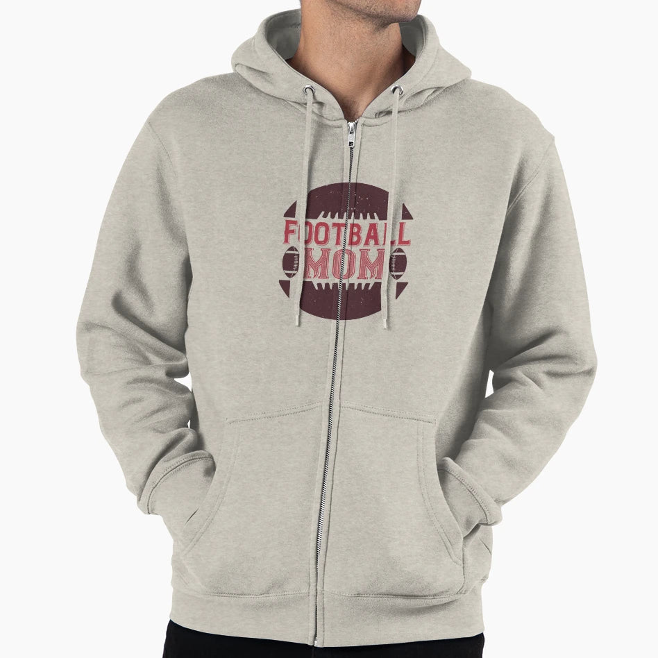 Football Mom Hoodie - Minimalist Print Unisex - T-Shirt, Sweatshirt, Hoodie
