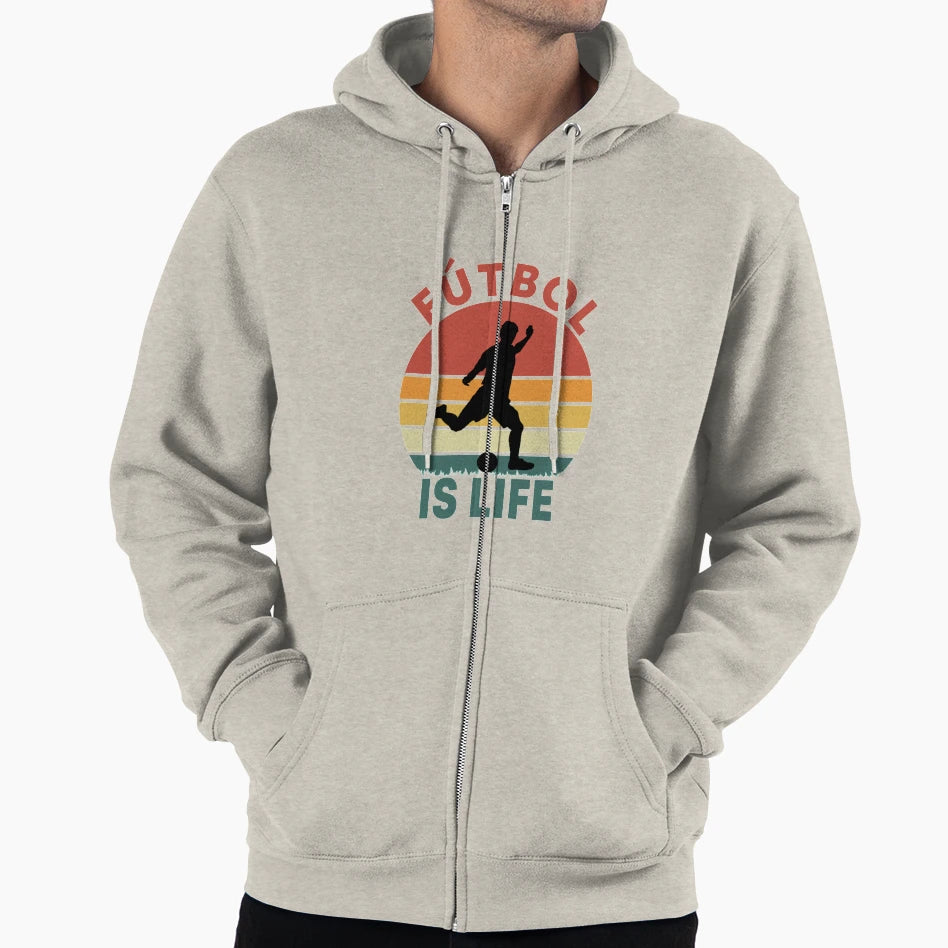 Futbol Is Life Hoodie - Novelty Apparel Men Women - T-Shirt, Sweatshirt, Hoodie
