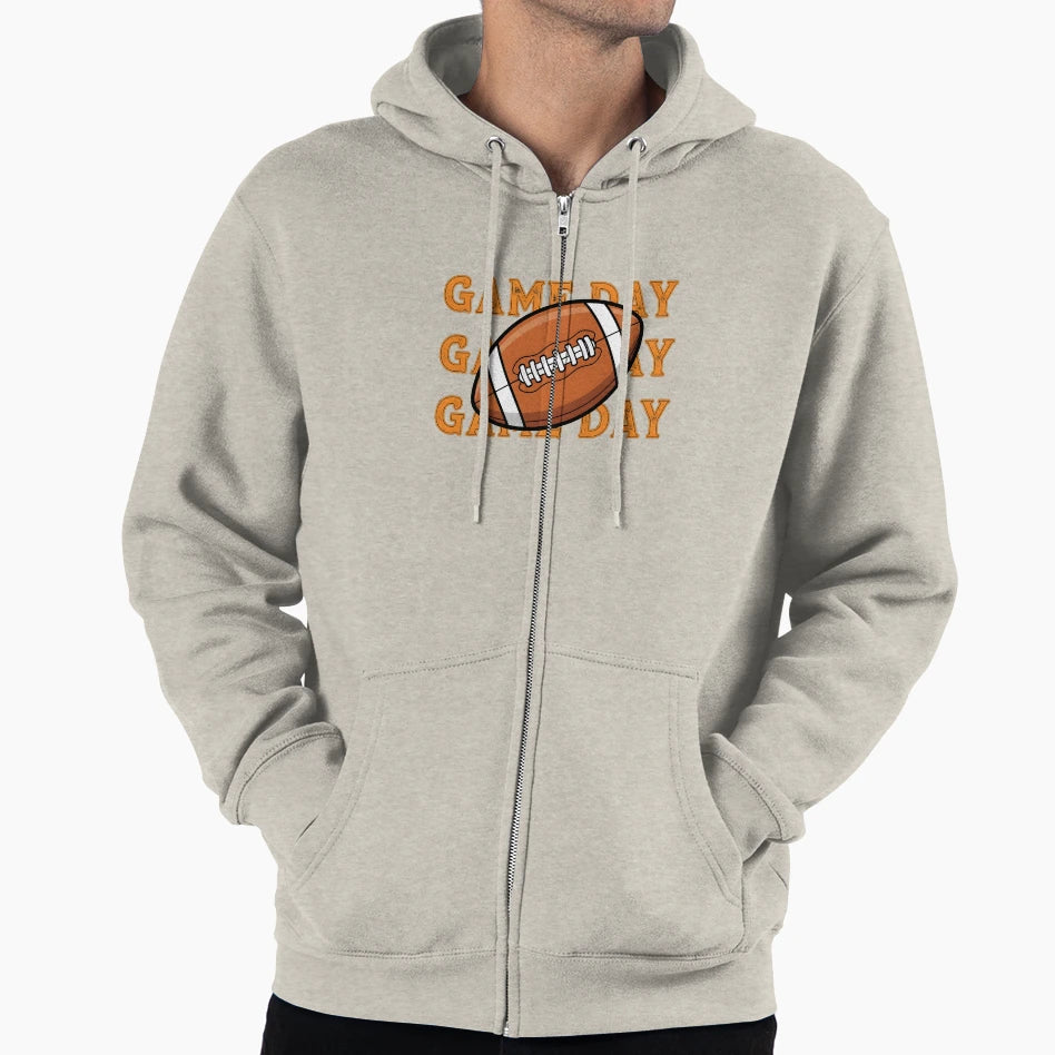 Game Day Football Bold Sports Fan Hoodie - Trendy Graphic for Adults - T-Shirt, Sweatshirt, Hoodie