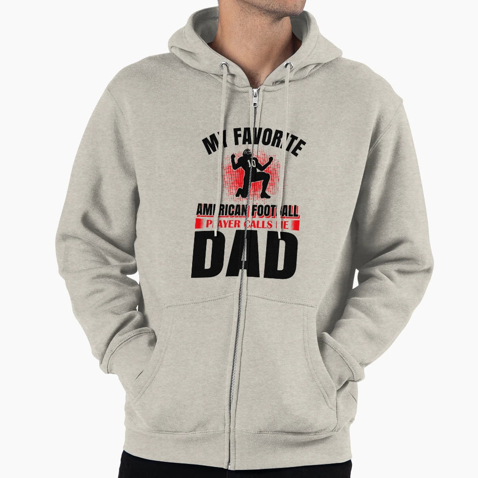 My Favorite American Football Player Hoodie - Fun Novelty Design Men Women - T-Shirt, Sweatshirt, Hoodie