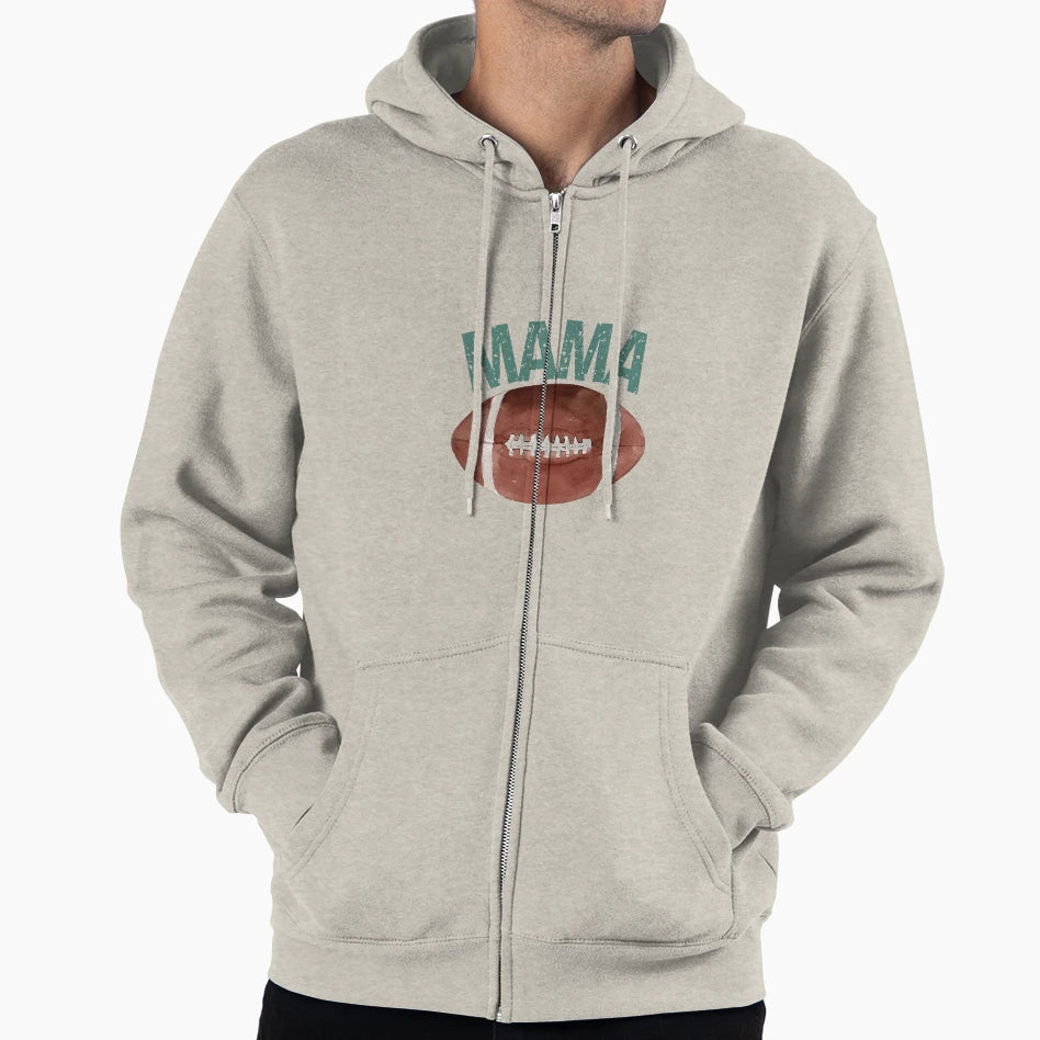 Mama Touchdown American Football Game Hoodie - Aesthetic Graphic Unisex - T-Shirt, Sweatshirt, Hoodie