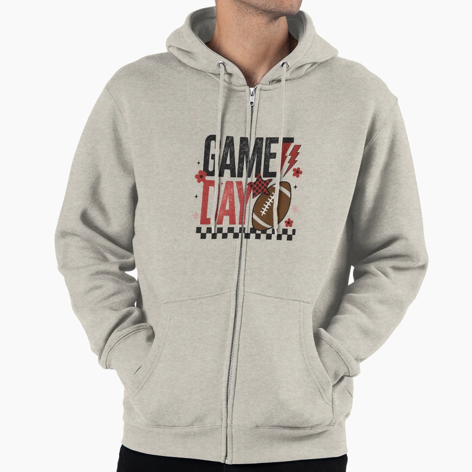 Game Day Football Season Hoodie - Aesthetic Graphic Unisex - T-Shirt, Sweatshirt, Hoodie