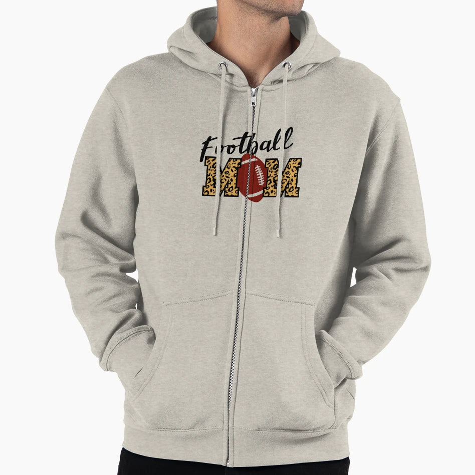 Football Mom Hoodie - Minimalist Print for Adults - T-Shirt, Sweatshirt, Hoodie
