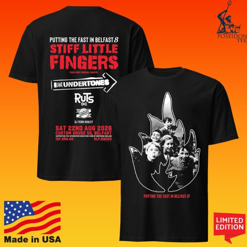 Stiff Little Fingers Putting The Fast In Belfast 8 - Adult & Kids T-Shirts, Sweatshirts & Hoodies apparel design preview 1