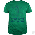 Jesus Hates the Yankees - Adult & Kids T-Shirts, Sweatshirts & Hoodies apparel design preview 1
