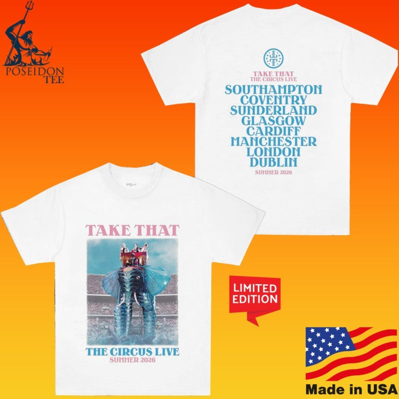 Take That The Circus Live Admat Summer 2026 - Adult & Kids T-Shirts, Sweatshirts & Hoodies apparel design preview 1