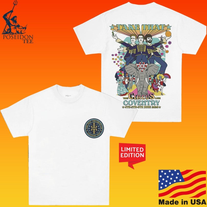 Take That The Circus Live Coventry Illustration - Adult & Kids T-Shirts, Sweatshirts & Hoodies apparel design preview 1