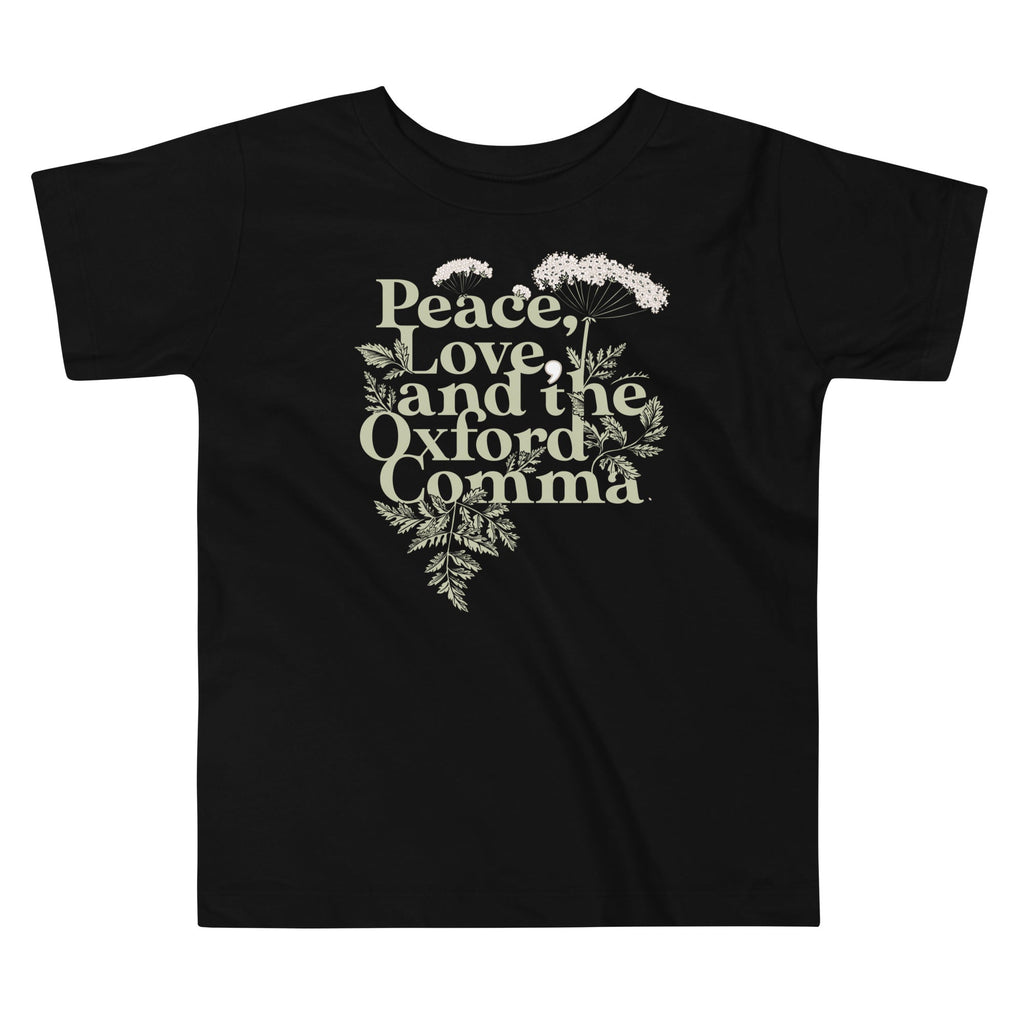 Peace, Love, And The Oxford Comma Kid's Toddler - Adult & Kids T-Shirts, Sweatshirts & Hoodies apparel design preview 1