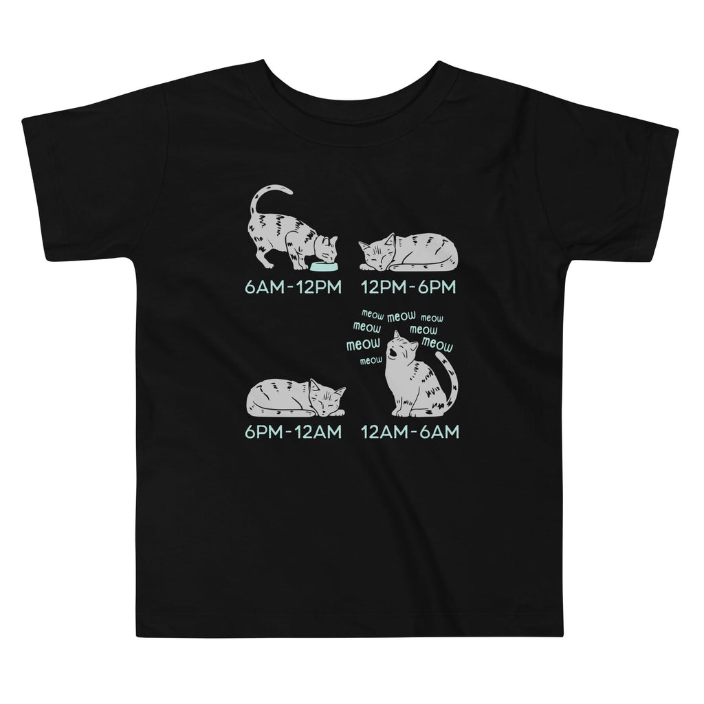 Cat Day Schedule Kid's Toddler - Adult & Kids T-Shirts, Sweatshirts & Hoodies apparel design preview 1