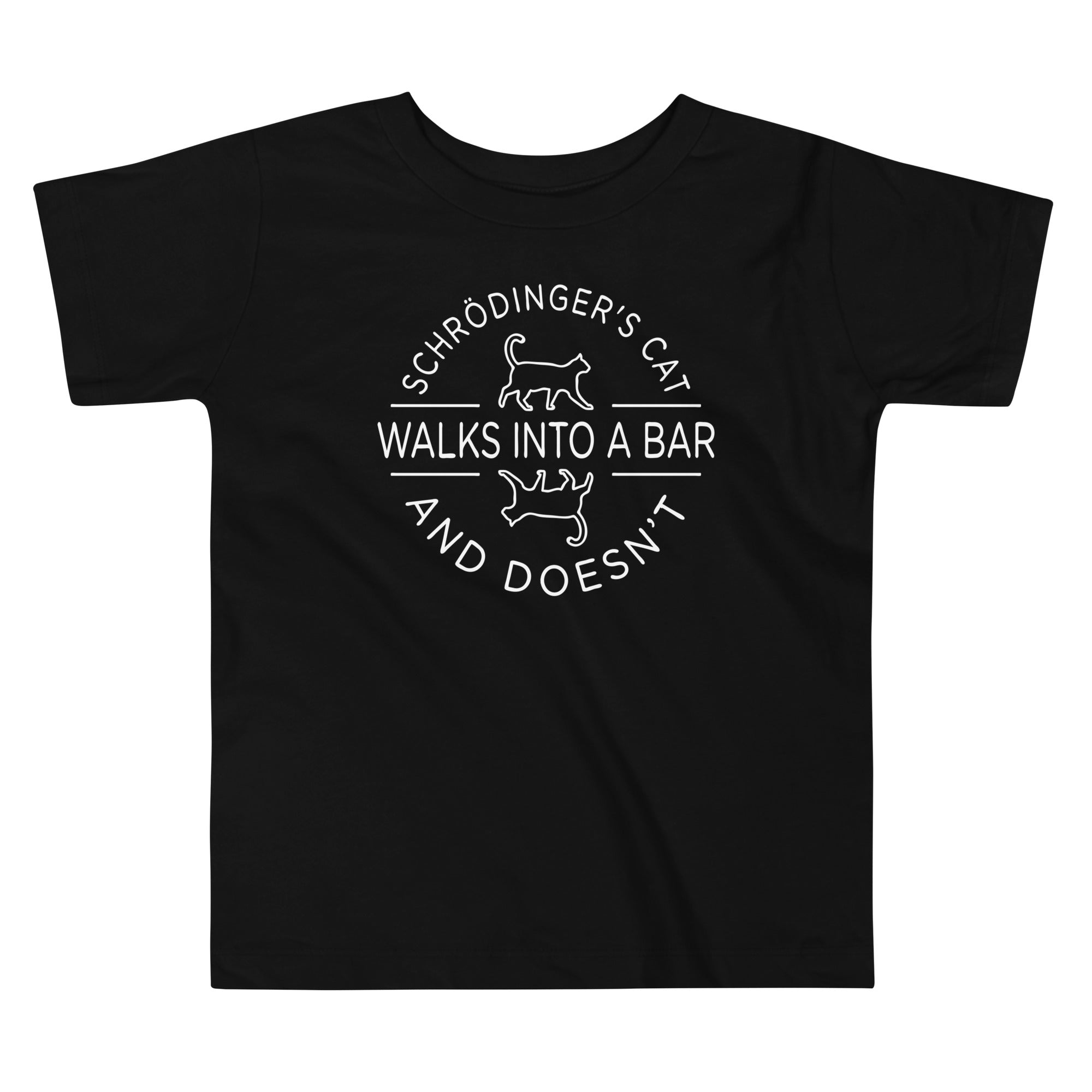Schrodinger's Cat Walks Into A Bar Kid's Toddler - Adult & Kids T-Shirts, Sweatshirts & Hoodies apparel design preview 1