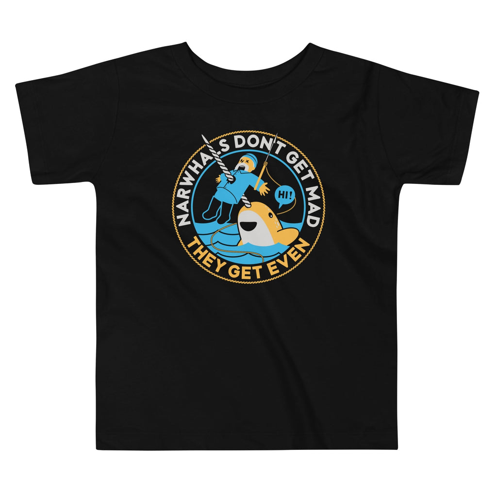 Narwhals Don't Get Mad Kid's Toddler - Adult & Kids T-Shirts, Sweatshirts & Hoodies apparel design preview 1