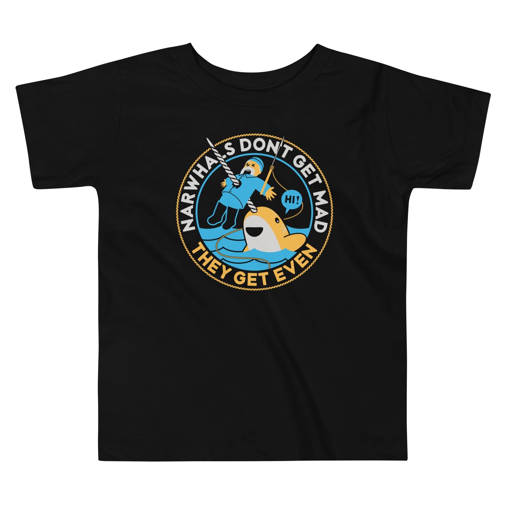 Narwhals Don't Get Mad Kid's Toddler - Adult & Kids T-Shirts, Sweatshirts & Hoodies apparel design preview 1