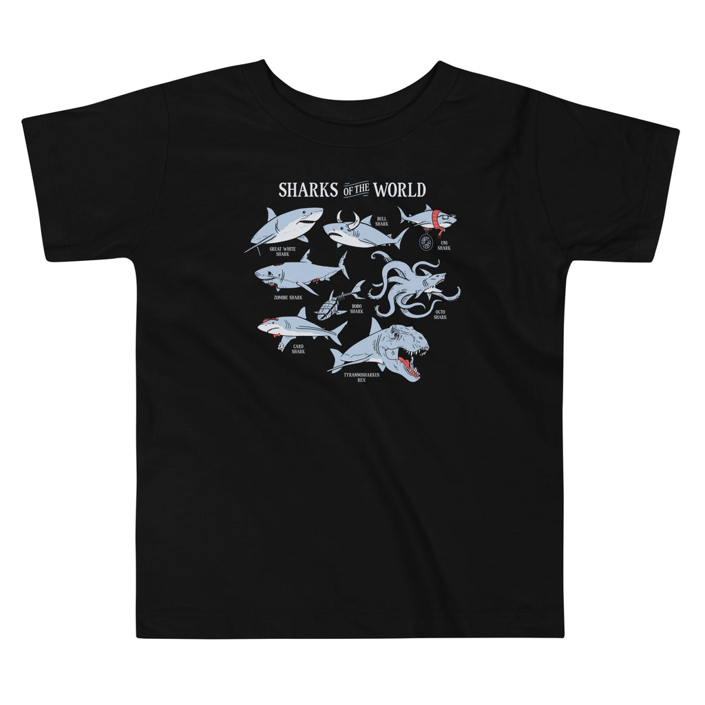 Sharks Of The World Kid's Toddler - Adult & Kids T-Shirts, Sweatshirts & Hoodies apparel design preview 1