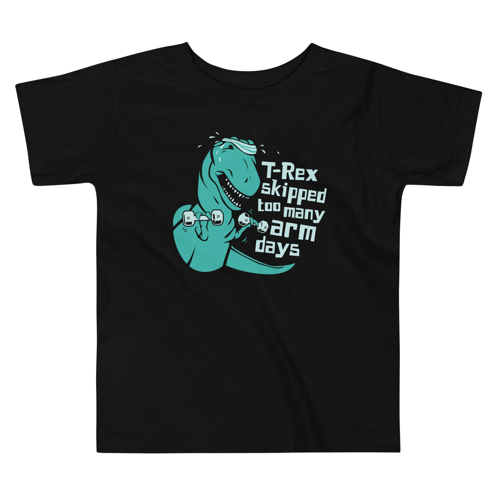 T-Rex Skipped Too Many Arm Days Kid's Toddler - Adult & Kids T-Shirts, Sweatshirts & Hoodies apparel design preview 1