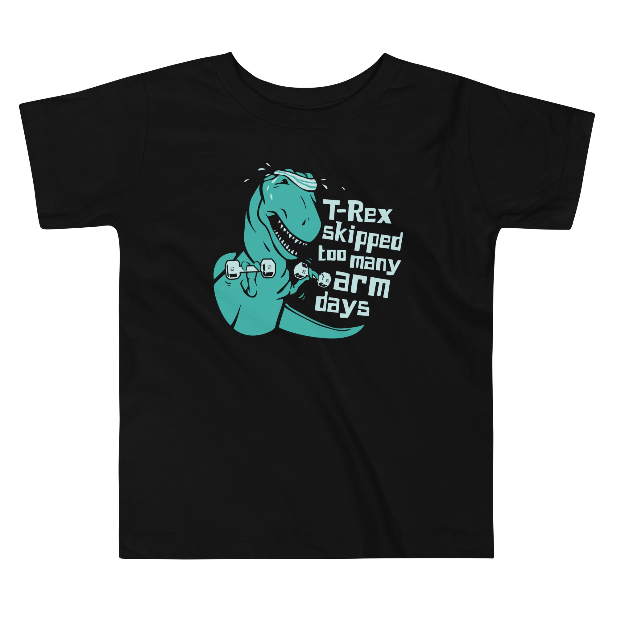 T-Rex Skipped Too Many Arm Days Kid's Toddler - Adult & Kids T-Shirts, Sweatshirts & Hoodies apparel design preview 1