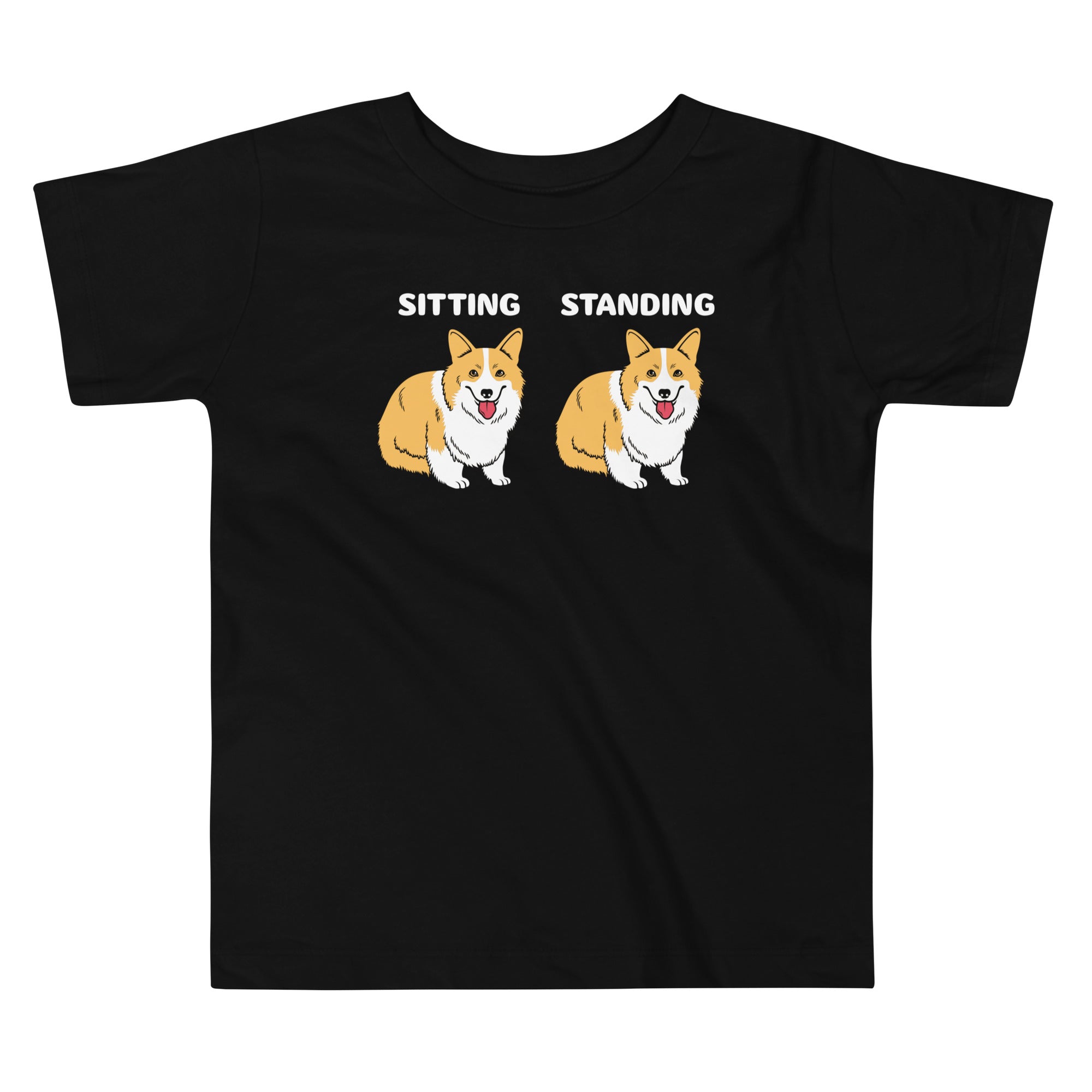 Corgi Sitting And Standing Kid's Toddler - Adult & Kids T-Shirts, Sweatshirts & Hoodies apparel design preview 1