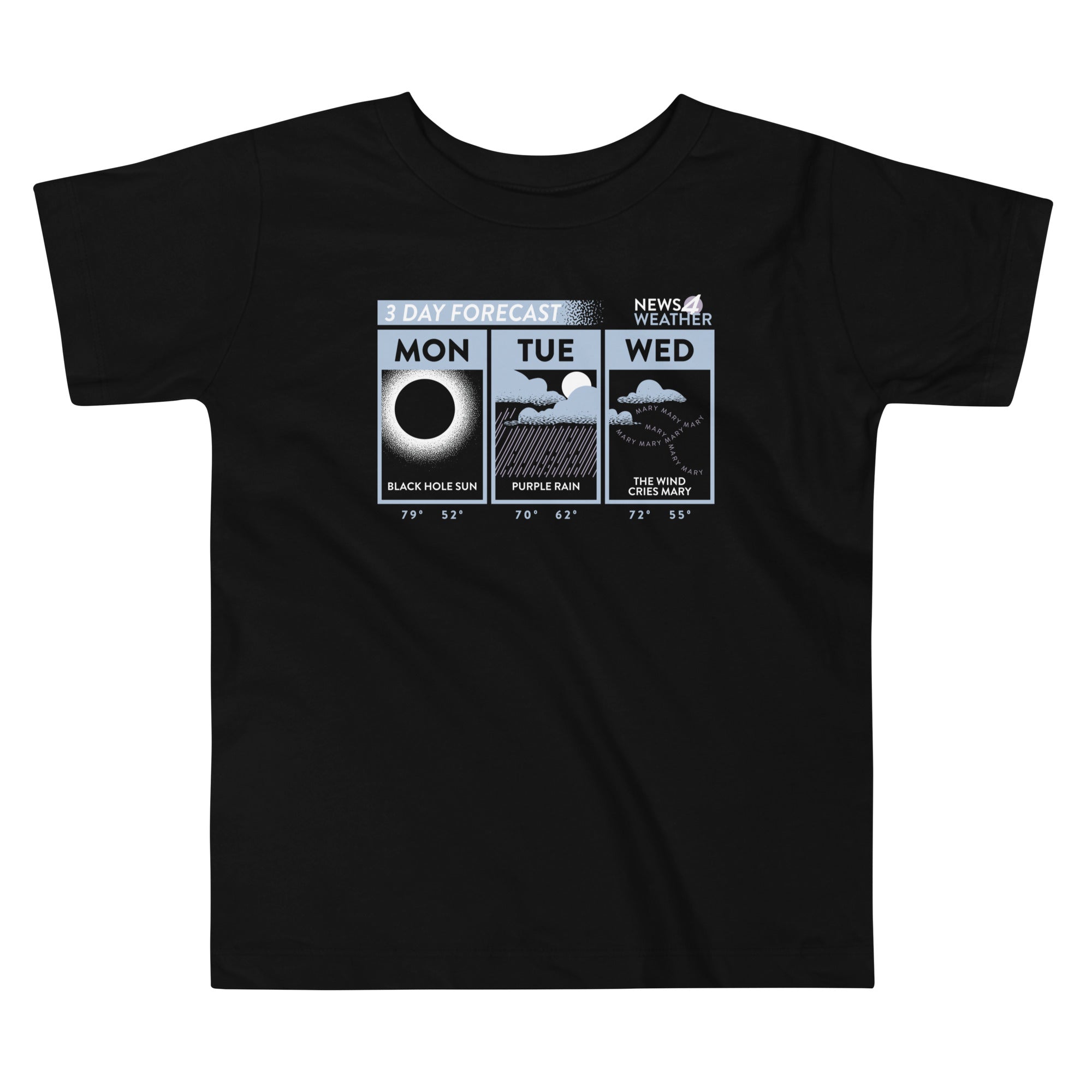 3 Day Forecast Kid's Toddler - Adult & Kids T-Shirts, Sweatshirts & Hoodies apparel design preview 1