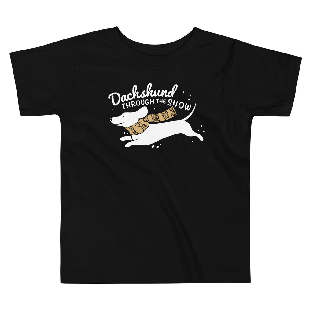 Dachshund Through The Snow Kid's Toddler - Adult & Kids T-Shirts, Sweatshirts & Hoodies apparel design preview 1